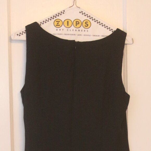 Vintage black formal gown / prom dress, sleeveless, fully lined, size 8 - Picture 5 of 8